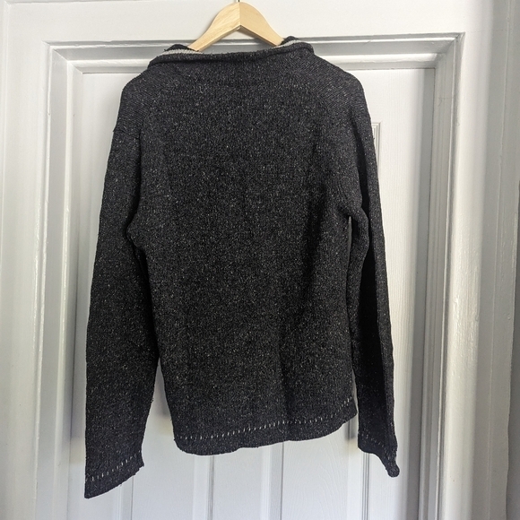 WOMAN'S Cherokee Gray Knit Sweater/Hoodie With Collar- Size Small - Picture 2 of 5